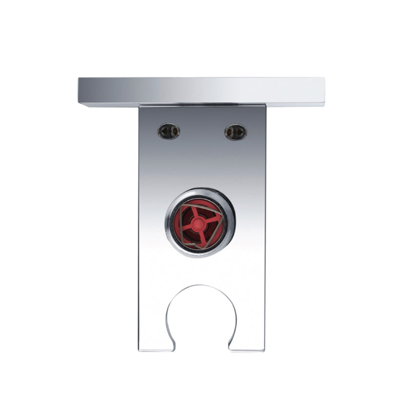 Universal Hand Shower Holder Connector - Wall Mount - 3" Brass/Polished Chrome