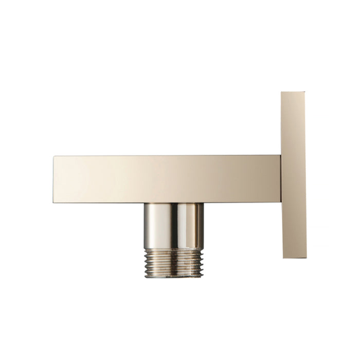 Universal Hand Shower Holder Connector - Wall Mount - 3" Brass/Polished Nickel