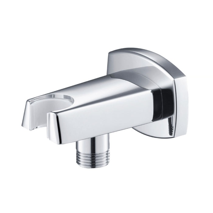 Serie 240 Hand Shower Holder Connector - Wall Mount - 3" Brass/Polished Chrome