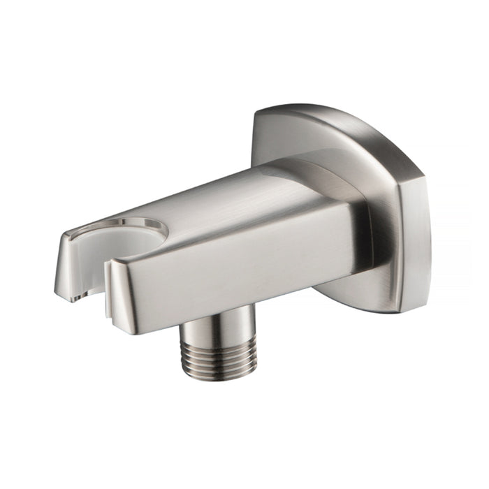 Serie 240 Hand Shower Holder Connector - Wall Mount - 3" Brass/Brushed Nickel