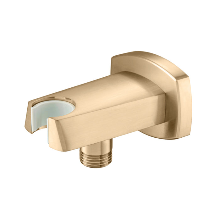 Serie 240 Hand Shower Holder Connector - Wall Mount - 3" Brass/Brushed Bronze