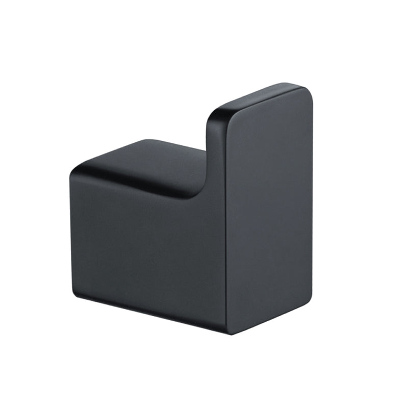 Serie 196 Single Hook - Wall Mount - 2" Brass/Matt Black