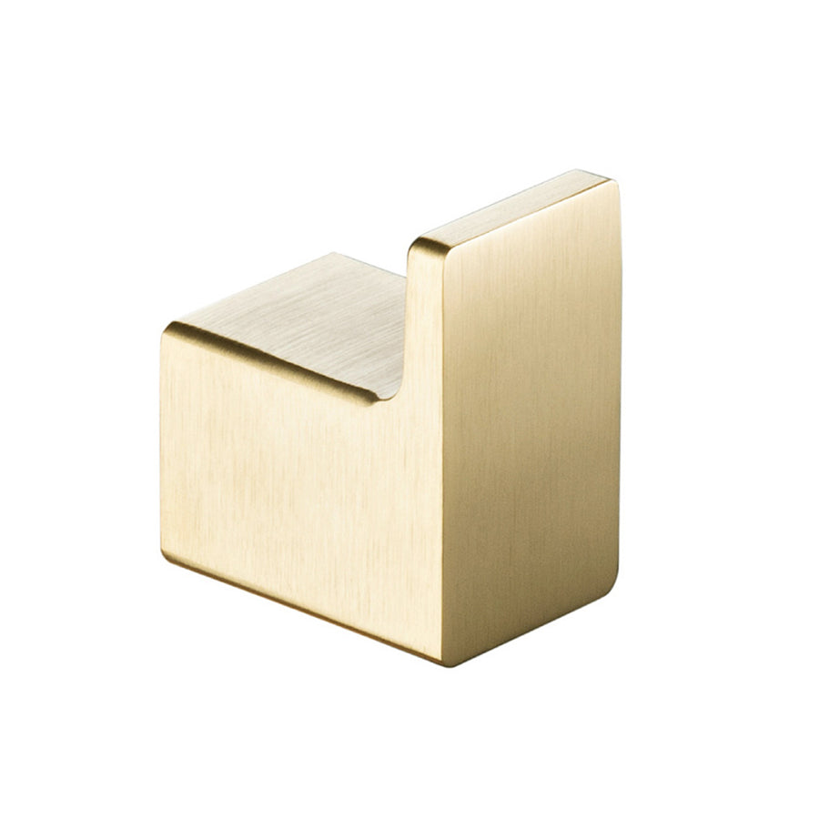 Serie 196 Single Hook - Wall Mount - 2" Brass/Satin Brass