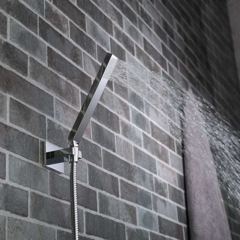 Universal Single Function Hand Shower - Wall Mount - 8" Brass/Satin Brass