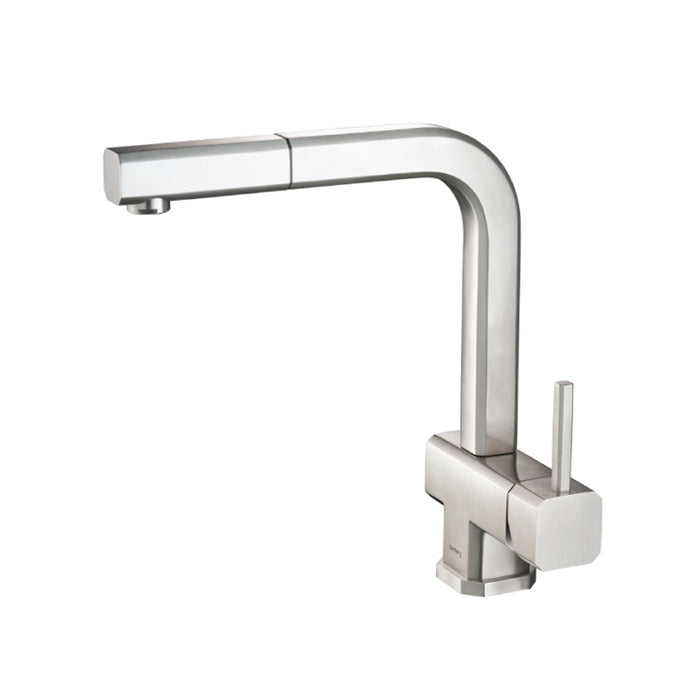 Cito Dual Spray Pull Out Kitchen Faucet - Single Hole - 12" Stainless Steel/Stainless Steel