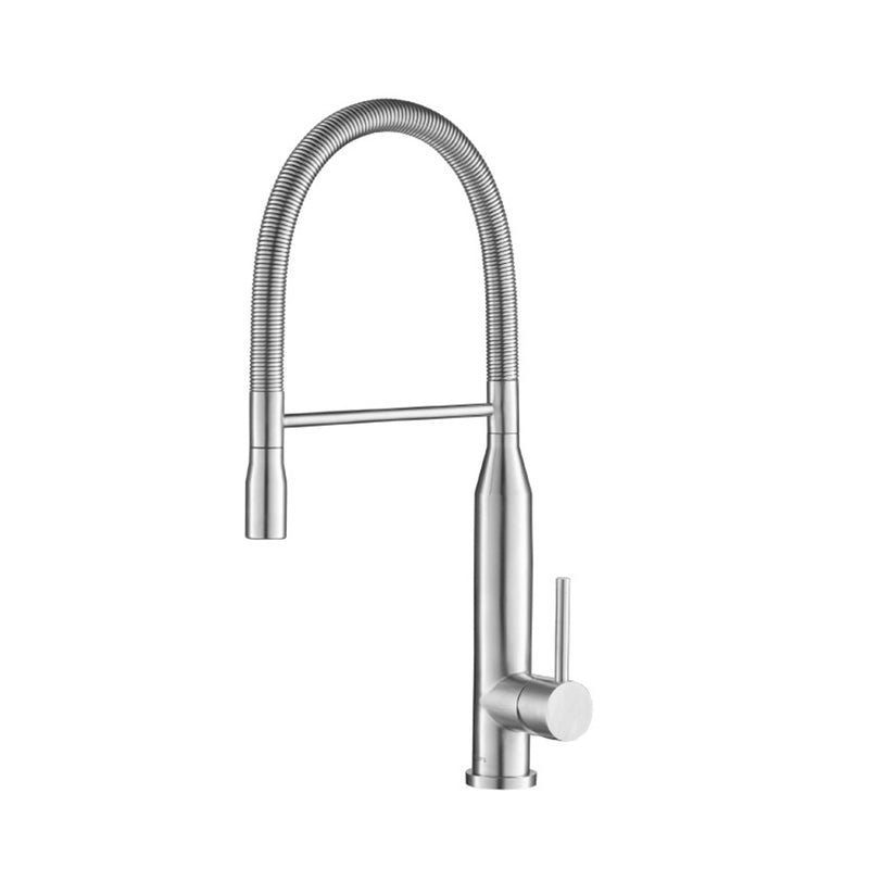 Glatt Semi-Professional Dual Spray Pull Out Kitchen Faucet - Single Hole - 21" Stainless Steel/Stainless Steel
