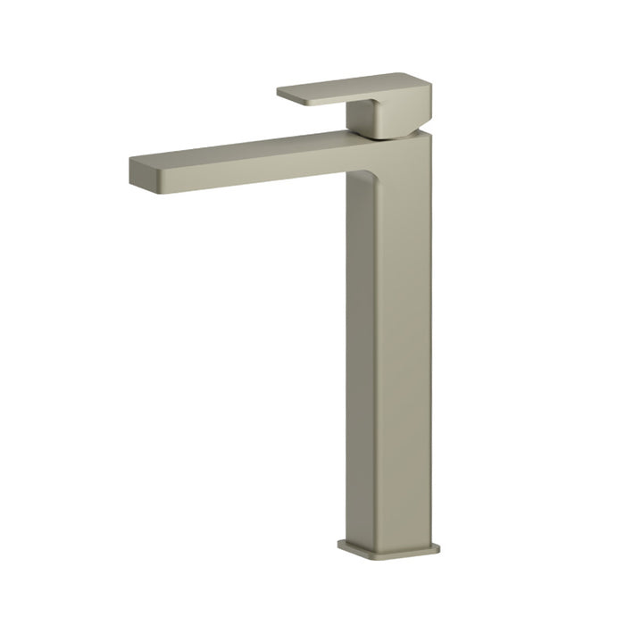 Serie 196 Vessel Sink Bathroom Faucet - Single Hole - 12" Brass/Light Verde