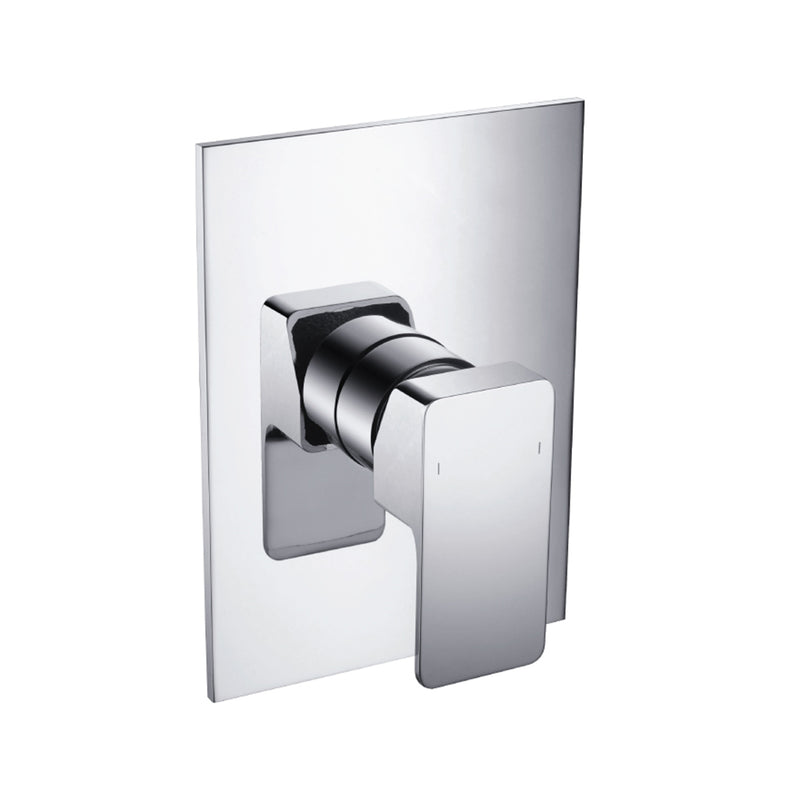 Serie 196 1 Way Pressure Balance Complete Shower Set - Wall Mount - 6" Brass/Polished Chrome