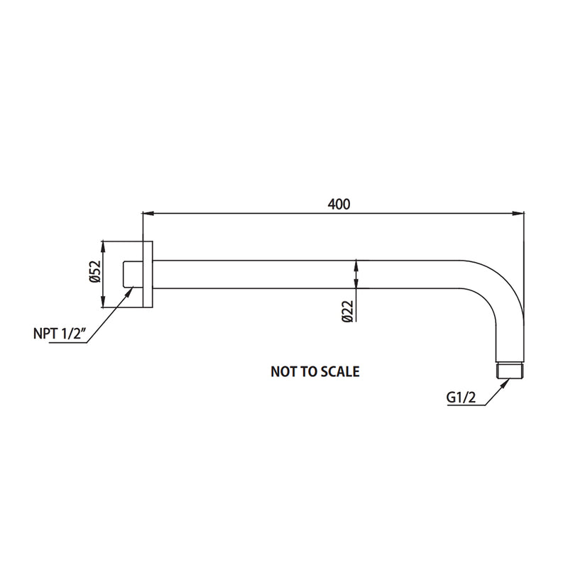 Serie 100 2 Way Thermostatic Complete Shower Set - Wall Mount - 10" Brass/Brushed Bronze