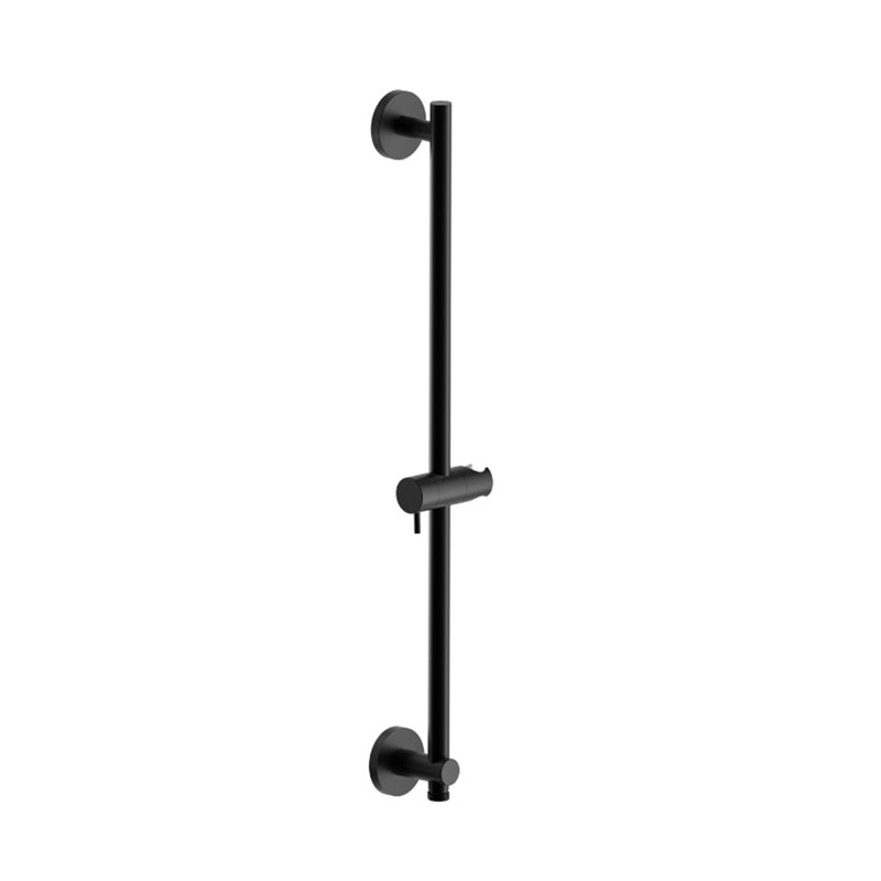 Serie 100 2 Way Thermostatic Complete Shower Set - Wall Mount - 8" Brass/Matt Black