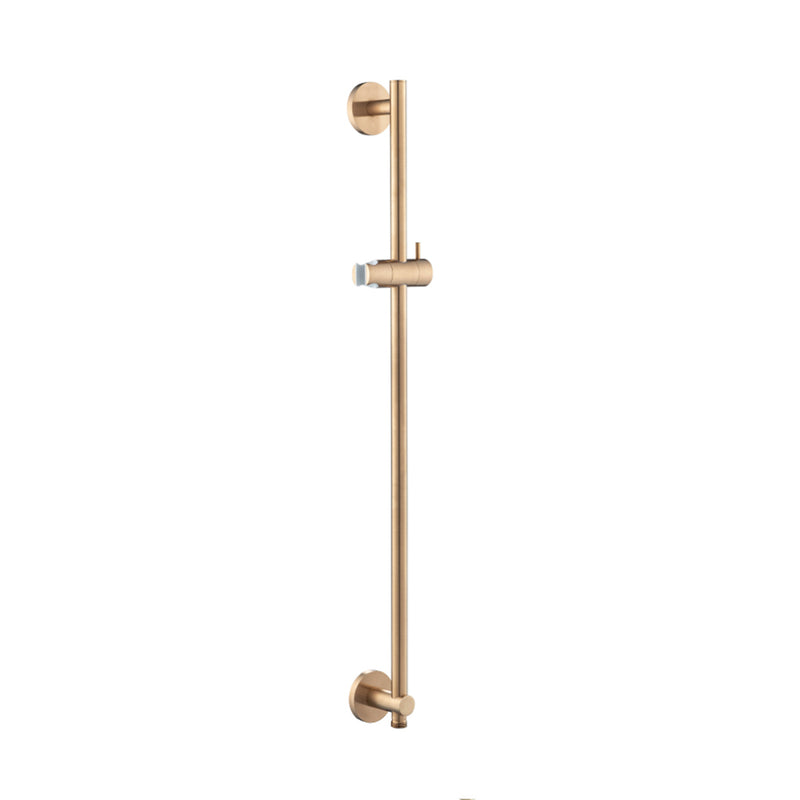 Serie 100 2 Way Thermostatic Complete Shower Set - Wall Mount - 8" Brass/Brushed Bronze