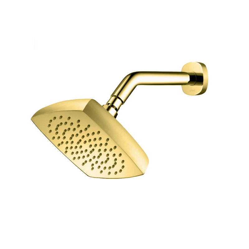 Serie 230 2-Way Thermostatic Trim Complete Shower Set - Wall Mount - 7" Brass/Satin Brass