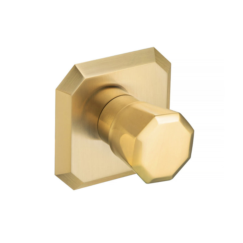 Serie 230 2-Way Thermostatic Trim Complete Shower Set - Wall Mount - 7" Brass/Satin Brass