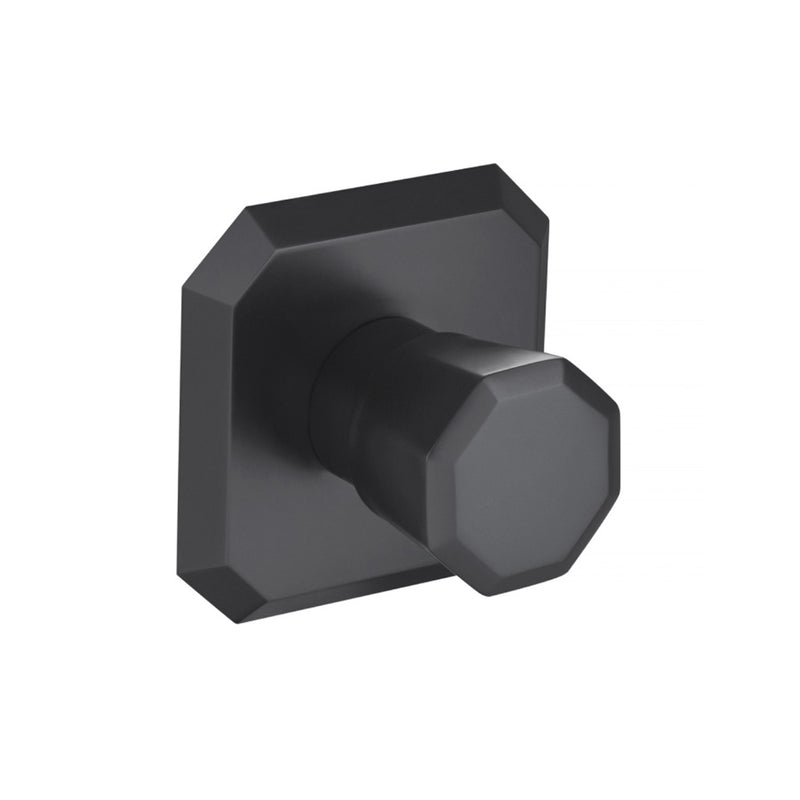 Serie 230 2-Way Thermostatic Trim Complete Shower Set - Wall Mount - 7" Brass/Matt Black