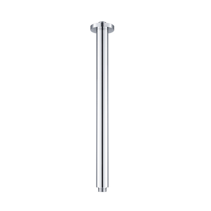 Serie 100 Round Shower Arm - Ceiling Mount - 16" Brass/Polished Chrome