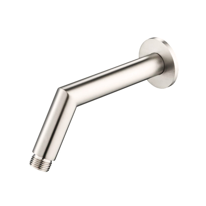 Universal Round Shower Arm - Wall Mount - 7" Brass/Polished Nickel