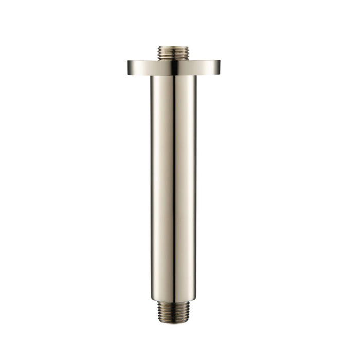 Serie 100 Shower Arm - Ceiling Mount - 6" Brass/Polished Nickel