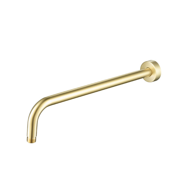 Universal Round Shower Arm - Wall Mount - 16" Brass/Satin Brass