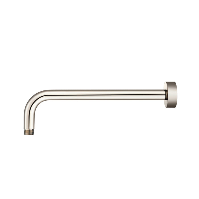 Universal Round Shower Arm - Wall Mount - 12" Brass/Polished Nickel