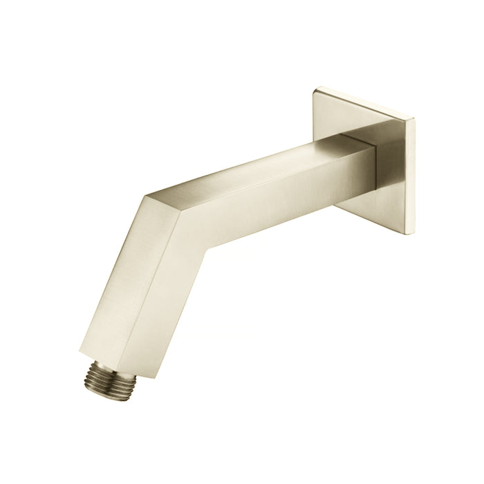 Universal Square Shower Arm - Wall Mount - 7" Brass/Polished Nickel