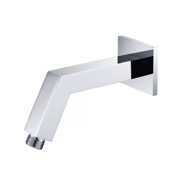 Universal Square Shower Arm - Wall Mount - 7" Brass/Polished Chrome