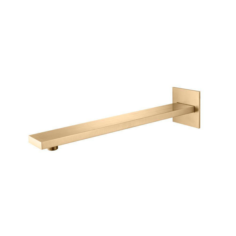 Universal Square Shower Arm - Wall Mount - 16" Brass/Brushed Bronze