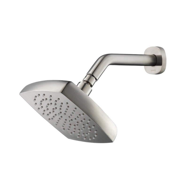 Serie 240 Complete Rainhead Shower Head - Wall Mount - 7" Brass/Brushed Nickel