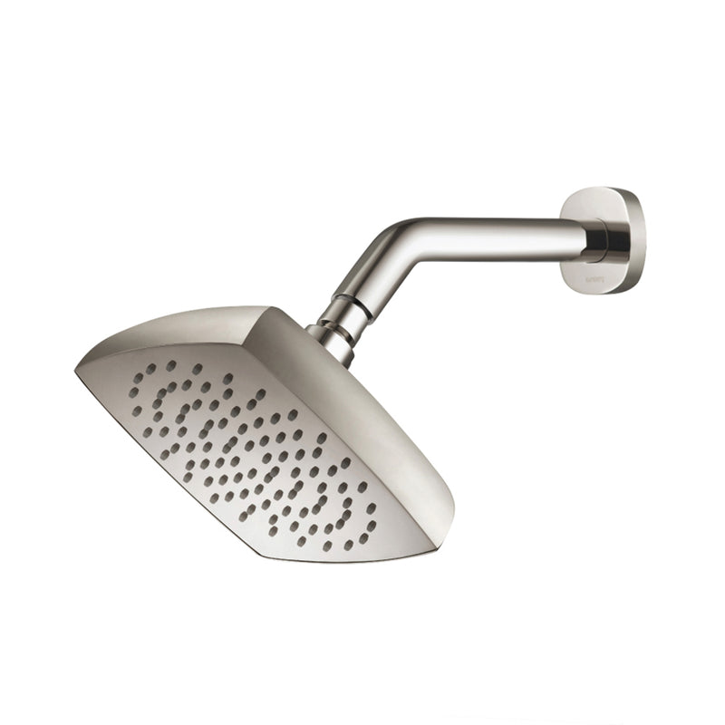 Serie 240 Complete Rainhead Shower Head - Wall Mount - 7" Brass/Polished Nickel