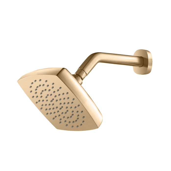 Serie 240 Complete Rainhead Shower Head - Wall Mount - 7" Brass/Brushed Bronze