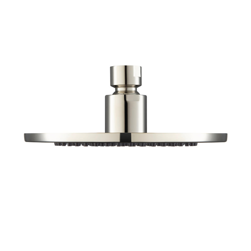 Universal Rainhead Shower Head - Wall Mount - 6" Brass/Polished Nickel