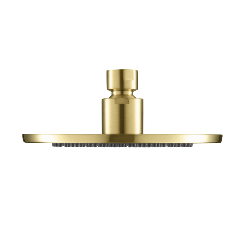 Universal Rainhead Shower Head - Wall Mount - 6" Brass/Satin Brass