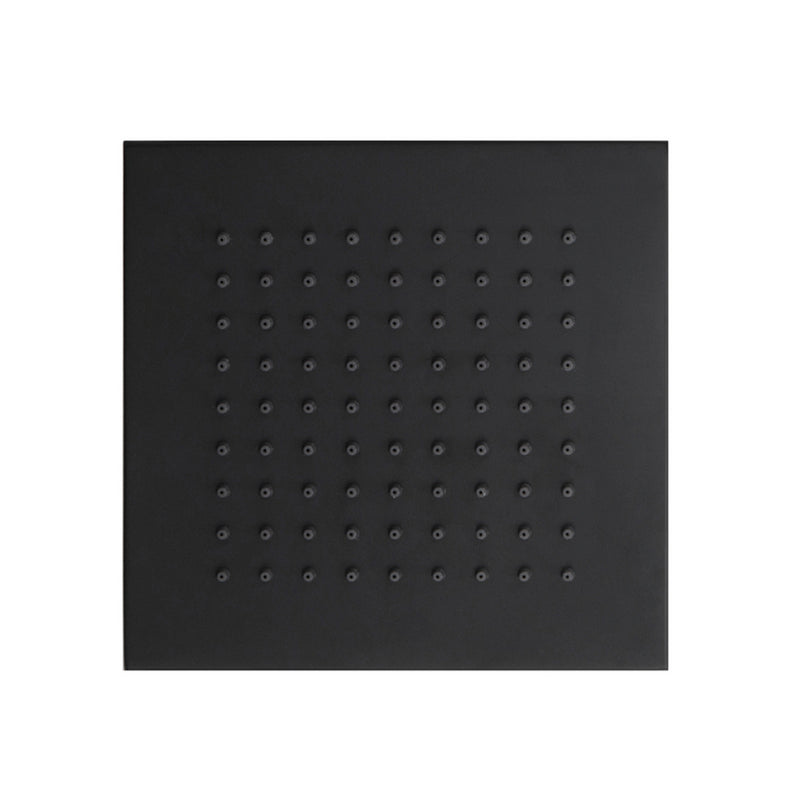 Universal Rainhead Shower Head - Wall Mount - 6" Brass/Matt Black