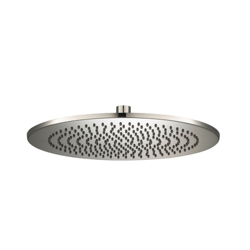 Universal Round Shower Head - Wall Mount - 12" Brass/Polished Nickel