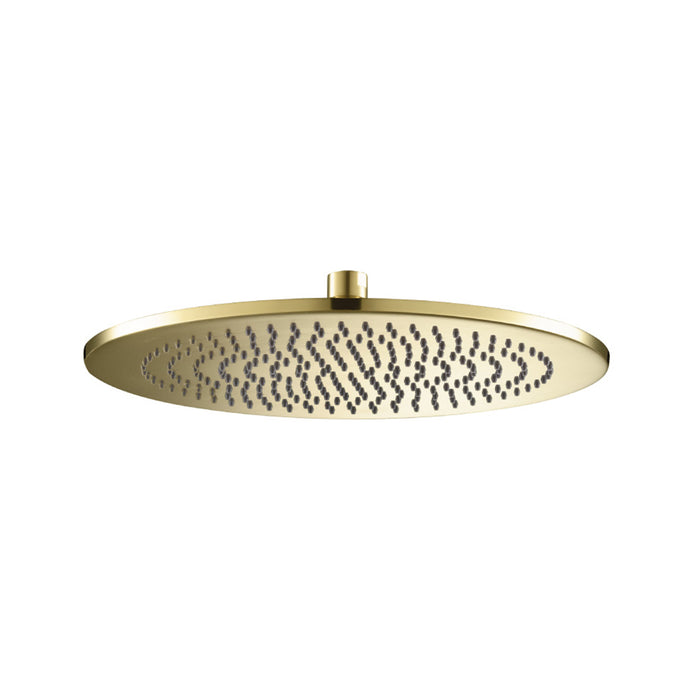 Universal Round Shower Head - Wall Mount - 12" Brass/Satin Brass