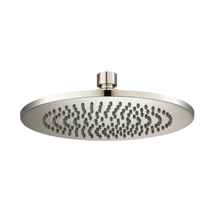 Universal Round Rainhead Shower Head - Wall Mount - 8" Brass/Polished Nickel