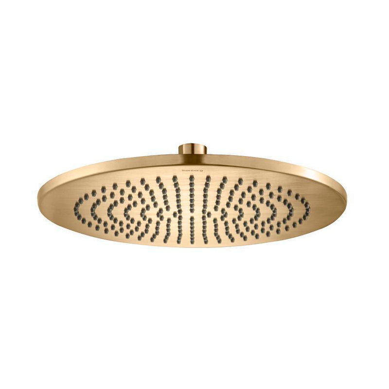 Universal Round Rainhead Shower Head - Wall Or Ceiling Mount - 10" Brass/Brushed Bronze