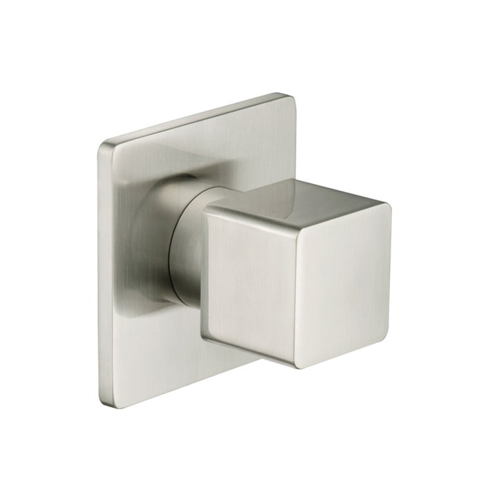 Serie 196 Volume Control Shower Mixer - Wall Mount - 4" Brass/Brushed Nickel