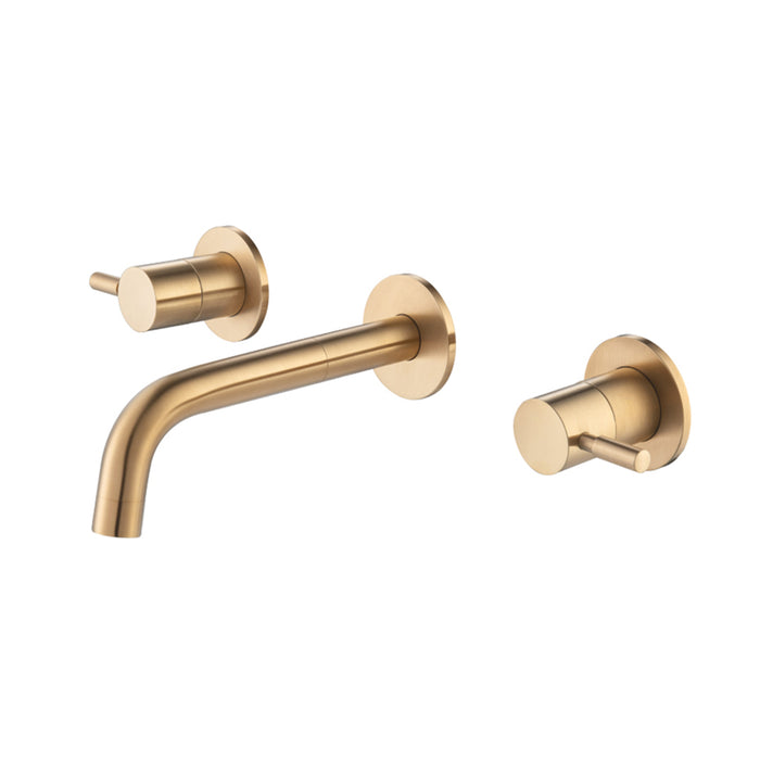 Serie 100 Complete Tub Faucet - Widespread-Wall Mount - 8" Brass/Brushed Bronze