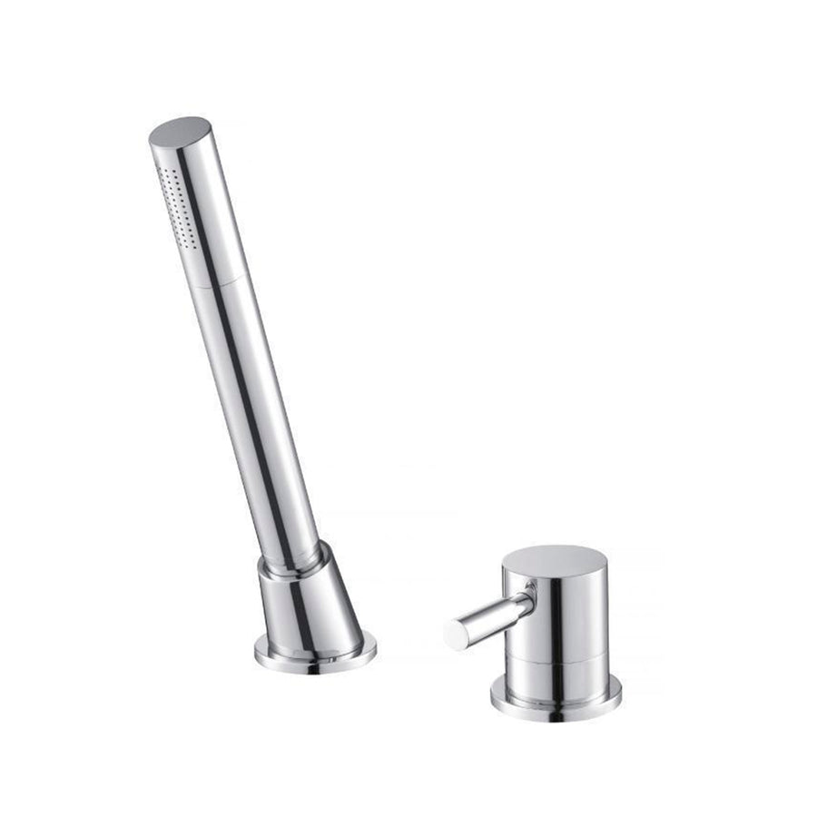 Serie 100 Complete Tub Faucet - Drop-In - 6" Brass/Polished Chrome