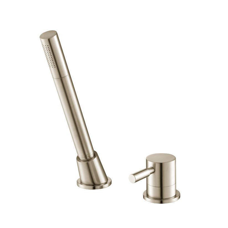 Serie 100 Complete Tub Faucet - Drop-In - 6" Brass/Brushed Nickel