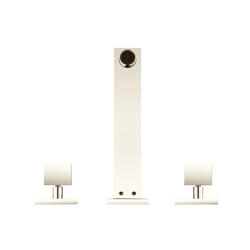 Serie 160 Complete Tub Faucet - Widespread-Wall Mount - 8" Brass/Polished Nickel