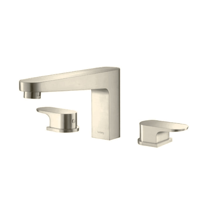 Serie 180 Complete Tub Faucet - Widespread - 8" Brass/Brushed Nickel