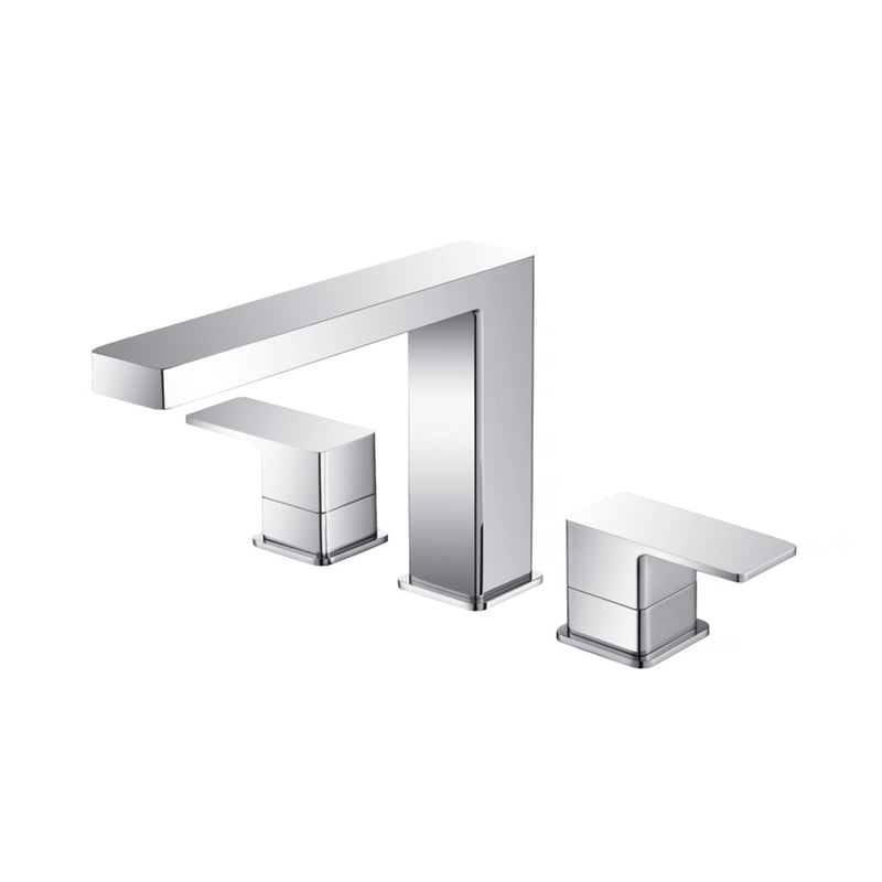 Serie 196 Complete Tub Faucet - Widespread - 12" Brass/Polished Chrome