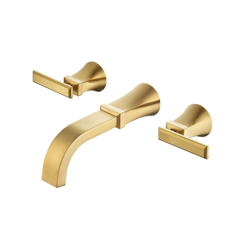 Serie 230 Complete Tub Faucet - Widespread-Wall Mount - 8" Brass/Satin Brass