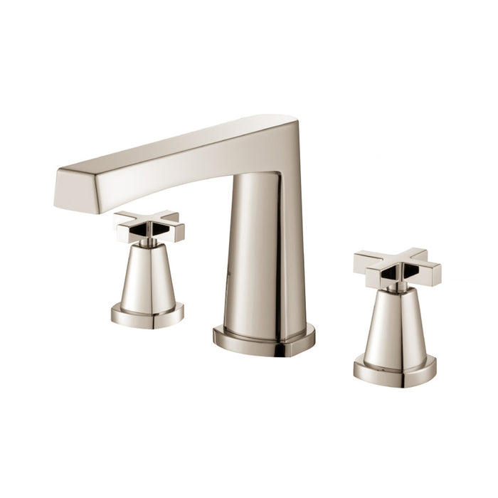 Serie 240 Tub Faucet - Widespread - 8" Brass/Polished Nickel