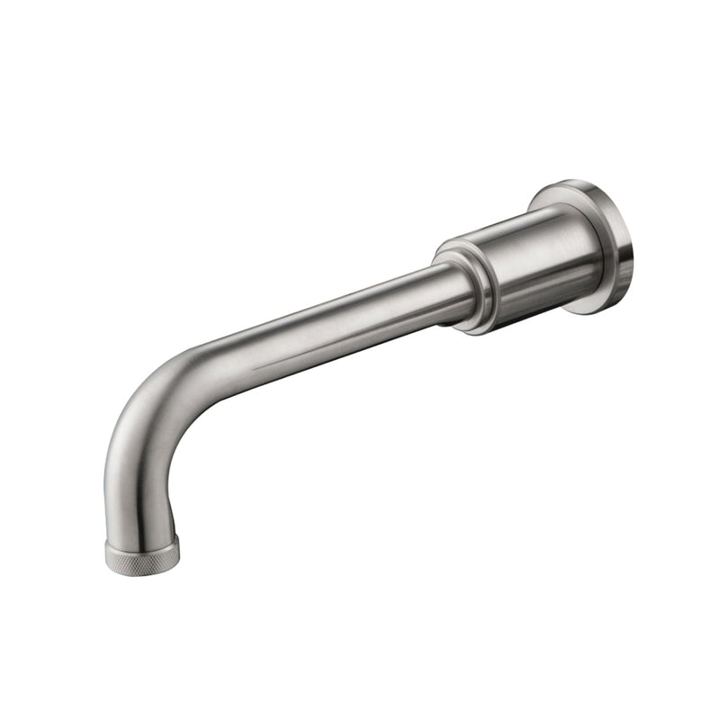 Serie 250 Non Diverting Tub Spout - Wall Mount - 10" Brass/Brushed Nickel