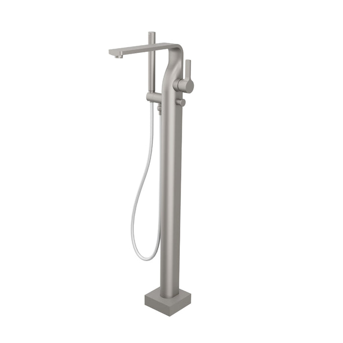 Serie 260 Hand Shower Complete Tub Faucet - Floor Mount - 36" Brass/Brushed Nickel