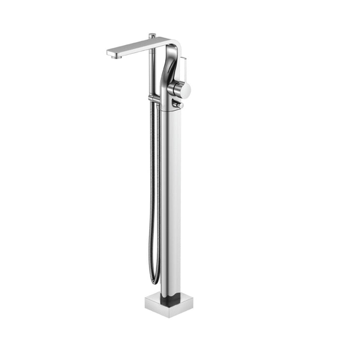 Serie 260 Hand Shower Complete Tub Faucet - Floor Mount - 36" Brass/Polished Chrome