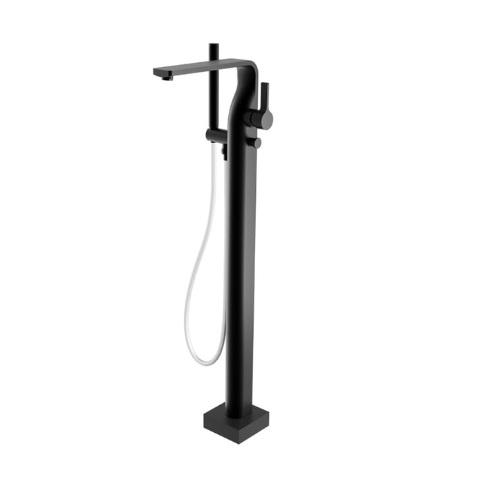 Serie 260 Hand Shower Complete Tub Faucet - Floor Mount - 36" Brass/Matt Black