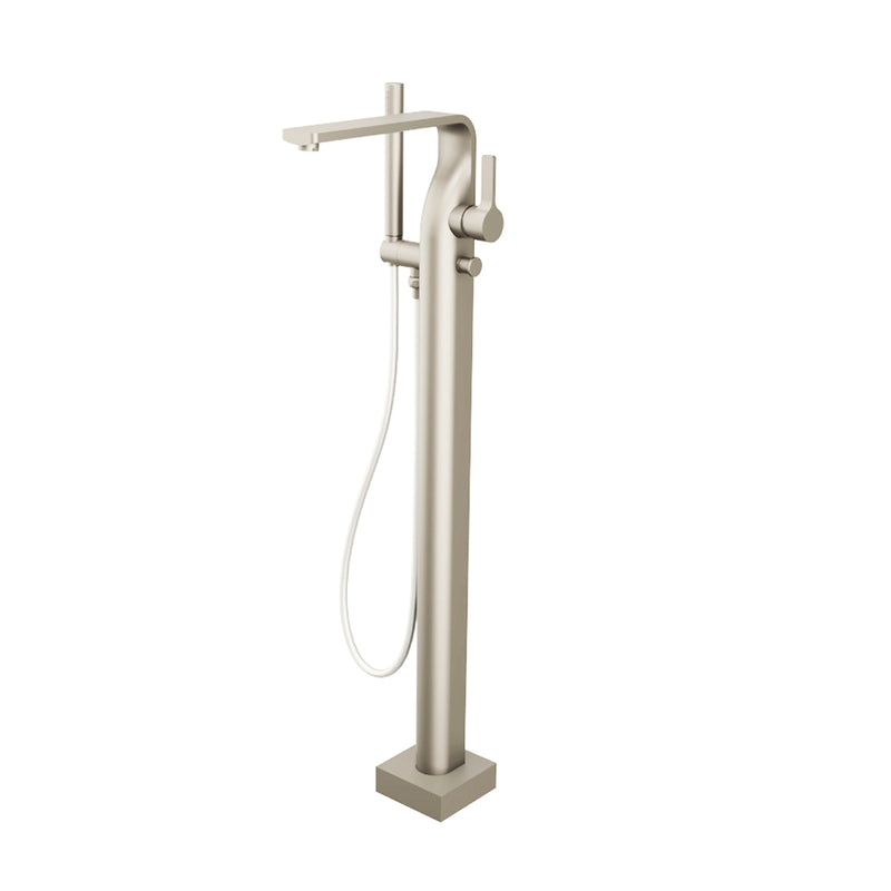 Serie 260 Hand Shower Complete Tub Faucet - Floor Mount - 36" Brass/Polished Nickel